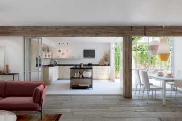 Entretien hotte dans cuisine bois
