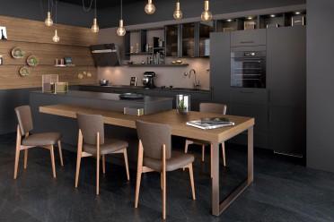 Mobalpa-ambiance-black-cuisine-avec-ilot-et-table-integree