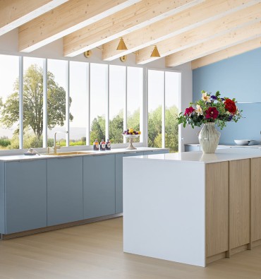 tendance bleue cuisine ambiance Eveil Mobalpa