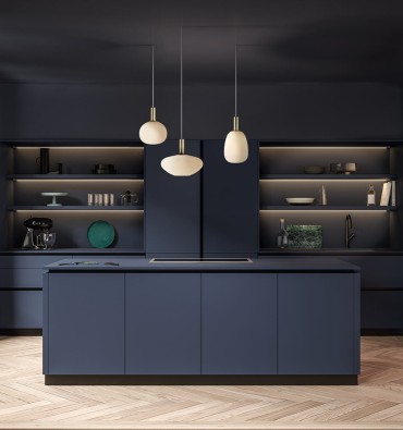 tendance bleue cuisine ambiance Signature Mobalpa