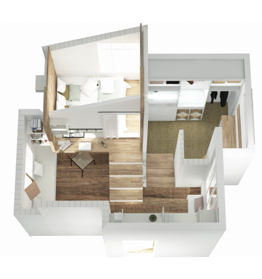 Agencement optimisé sur seulement 22m²