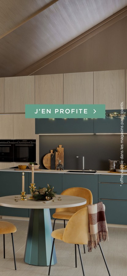 Jusqu'à 1 200 € offerts* sur vos meubles de cuisine 