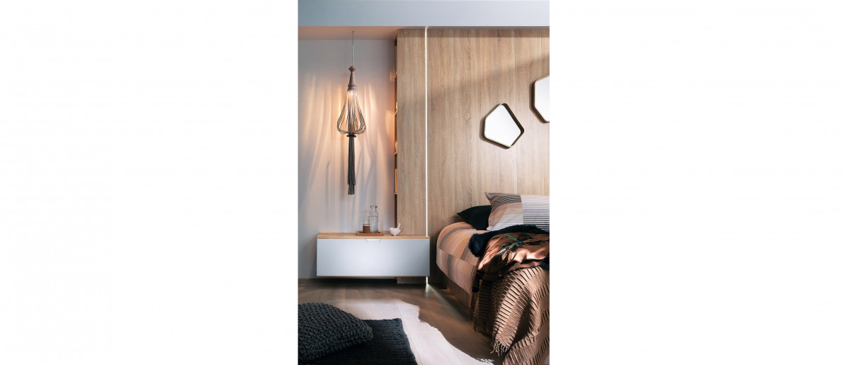 Mezzanine Trend Bedroom Light sierra oak structured VP