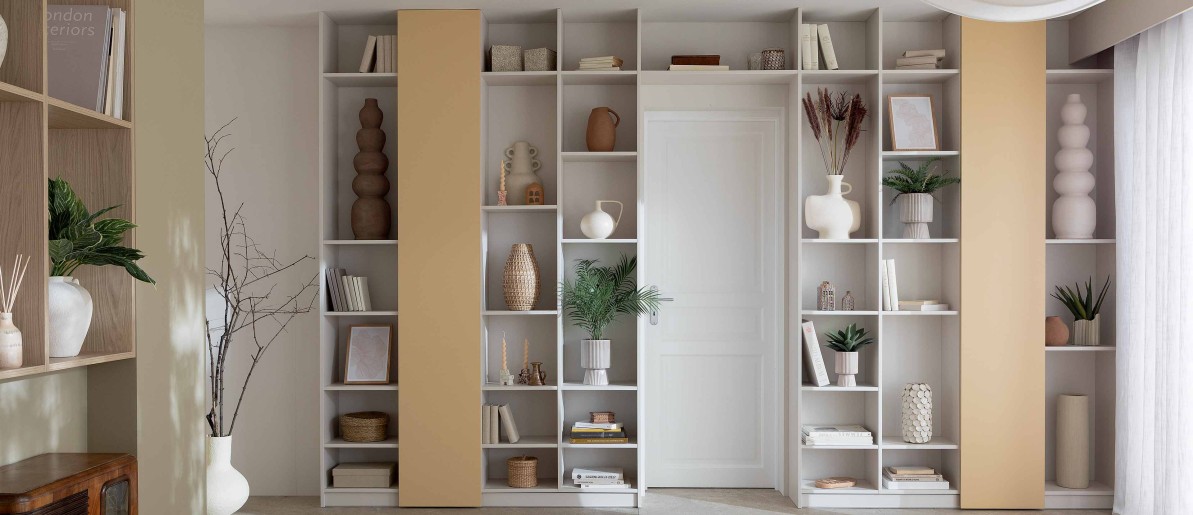 Boekenkasten Organisch modern-sfeer krijt