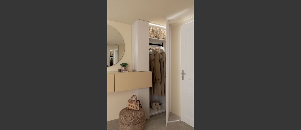 Entrée Organic modern dune mat BE