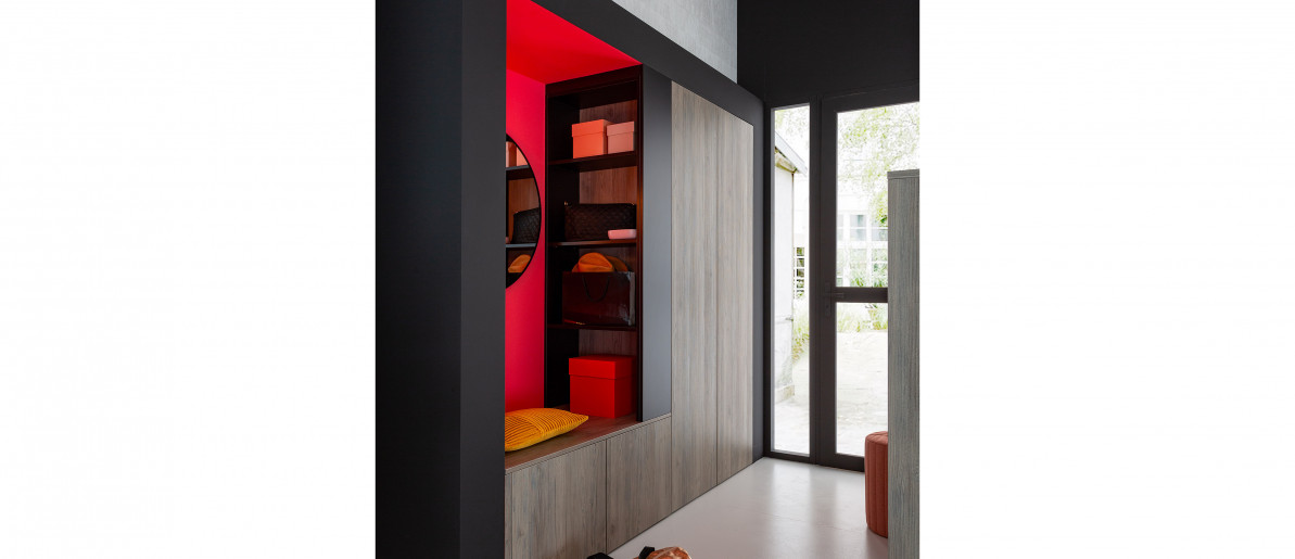 Muebles de entrada Color Loft  Ambiente Reflexión Alerce gris estructurado VP