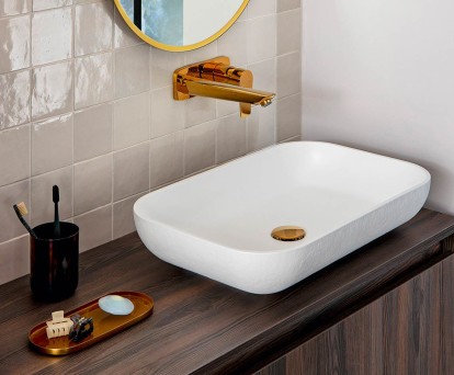 badkamer droomachtig design kranen en wastafels