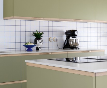 cuisine verte blanche