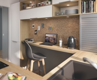 bureau petite cuisine