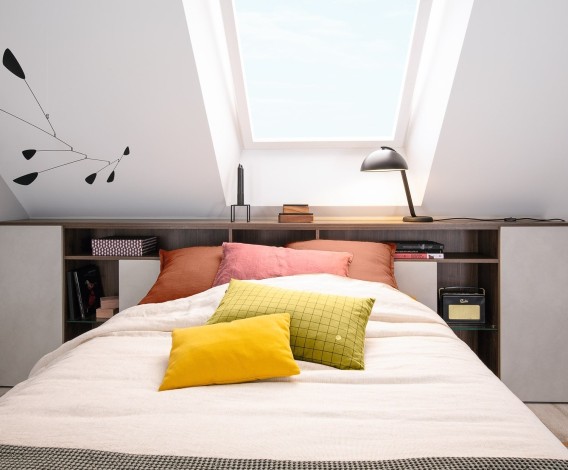 dressing sous-pente tete de lit