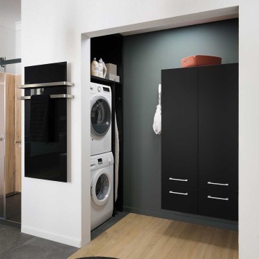 Buanderie Ambiance Canopée Noir mat