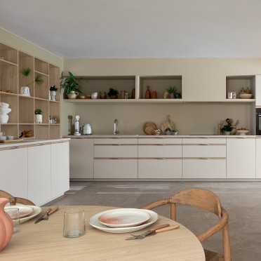 Cuisine Organic modern craie mat mobile