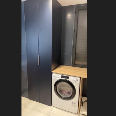 Buanderie; Contemporaine; Moderne; Design; SaintBrice; Mobalpa