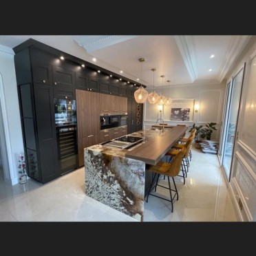 Cuisine; haut de gamme; contemporaine; Mobalpa; SaintBrice; élégante