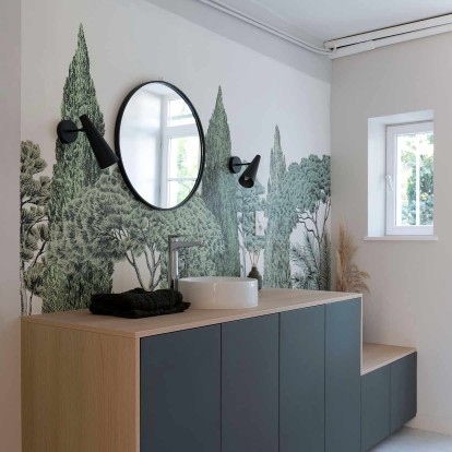 decoratie minimalistische badkamer