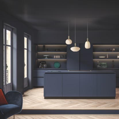 cuisine moderne noire