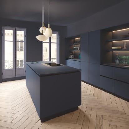 cuisine noire moderne