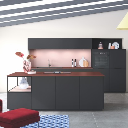 cuisine rose moderne