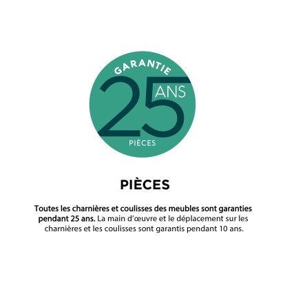 Garanties 25 ans - Pièces