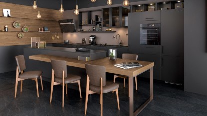 Mobalpa-ambiance-black-cuisine-avec-ilot-et-table-integree