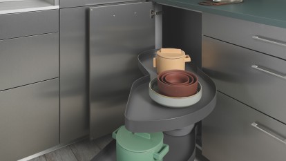 meuble angle dans la cuisine