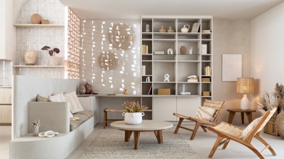 salon avec banc intégré